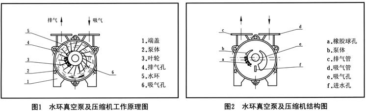 SK型水環(huán)式真空泵工作原理圖
