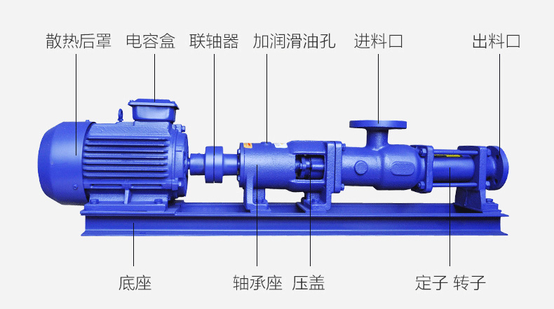 G型污泥單螺桿泵結(jié)構(gòu)圖